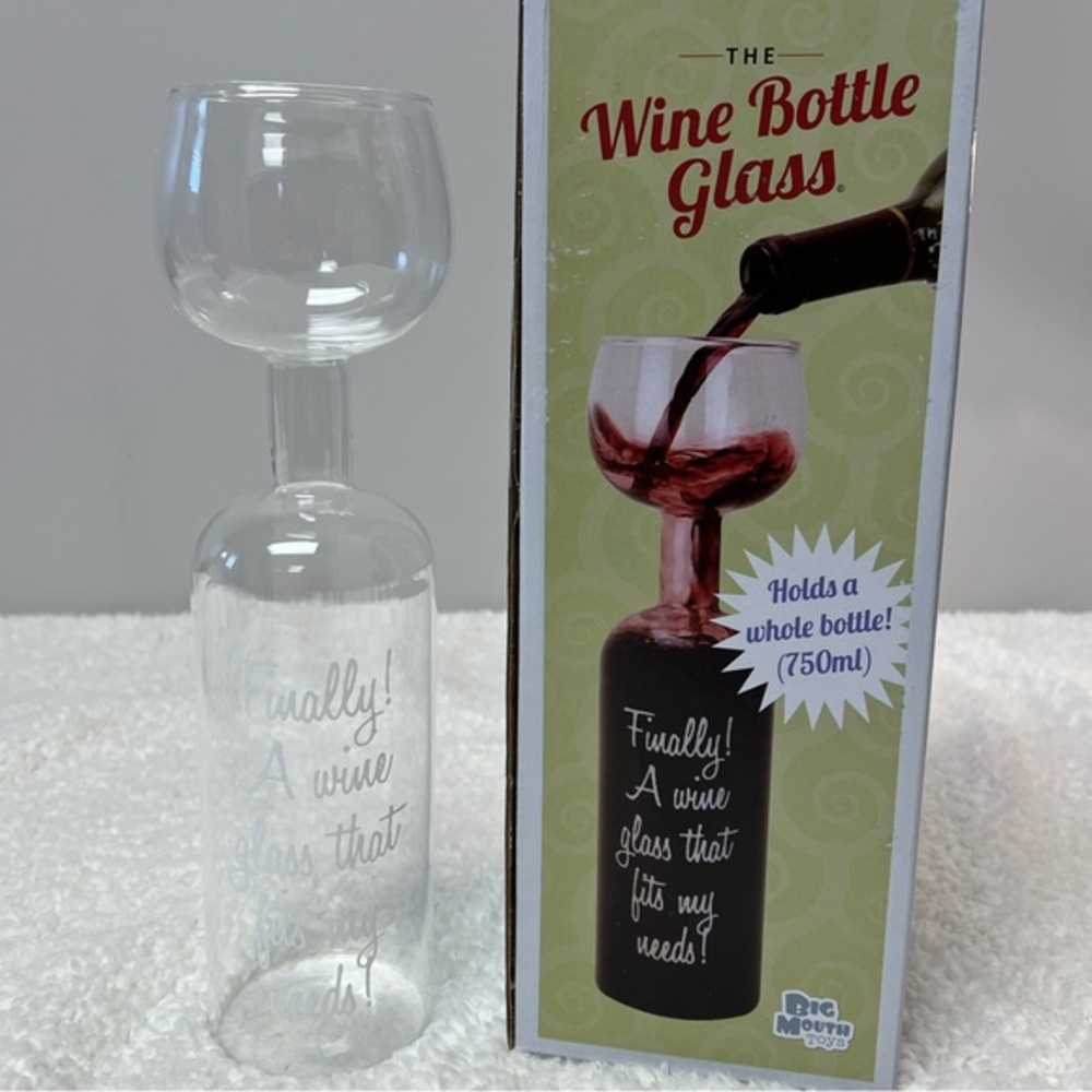Big Mouth "The Wine Bottle Glass" - Red by